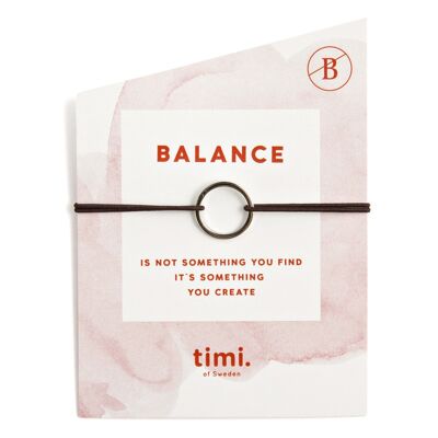 Timi de Suecia | Círculo pequeño elástico Br., marrón plateado | Diseño escandinavo exclusivo que es el regalo perfecto para todas las mujeres.