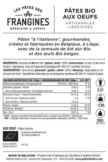 [SUGGESTION SEMAINE] Pâtes Fraîches bio aux Oeufs- Toupie 2