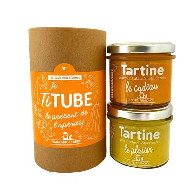 Je Titube - cadeau et plaisir │ Pack à tartiner ▸ 2 tartinables végétariens