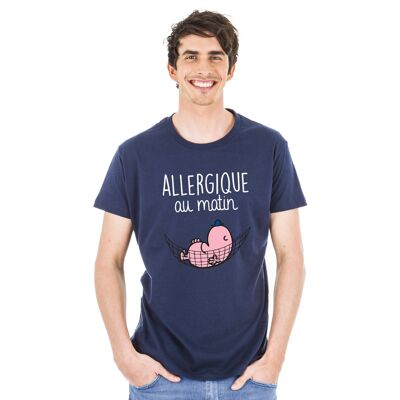 ALLERGY NAVY TSHIRT AM MORGEN - Mann