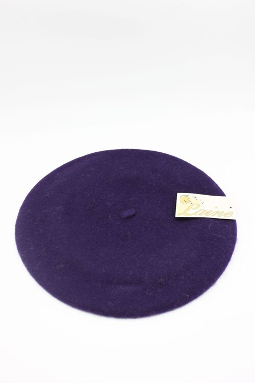 Béret classique en pure Laine - Violet DD.Purple