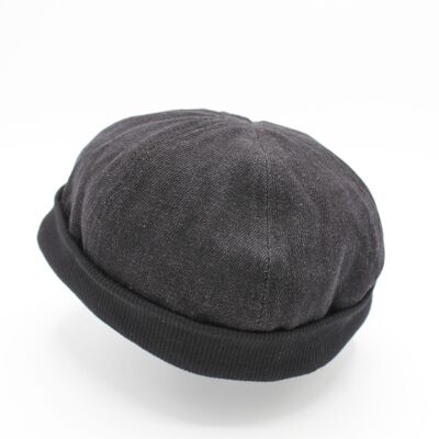 Sombrero de algodón bretón Miki Docker - Jeans negros