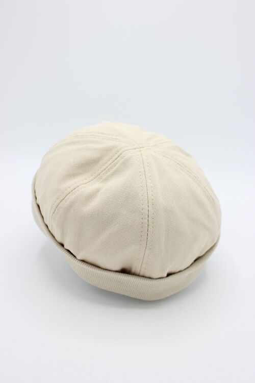 Bonnet Miki Docker Breton en coton - Beige