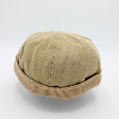 Sombrero de algodón bretón Miki Docker - Beige oscuro
