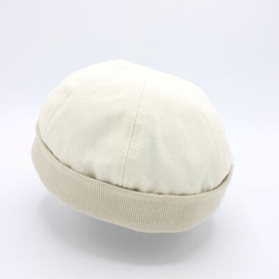 Miki Docker Breton cotton hat - Ecru