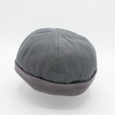 Sombrero de algodón Miki Docker Breton - Gris
