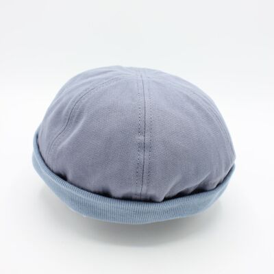Miki Docker Breton cotton hat - Light blue