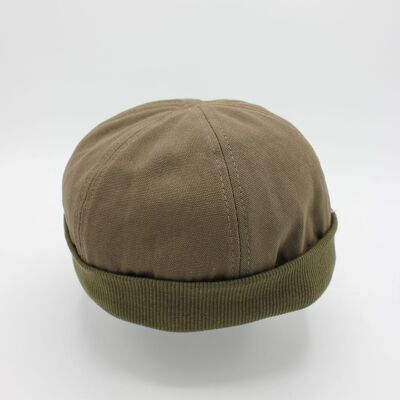 Miki Docker Breton cotton hat - Khaki