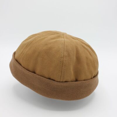 Miki Docker Breton cotton hat - Brown