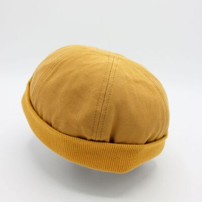 Miki Docker Breton cotton hat - Mustard