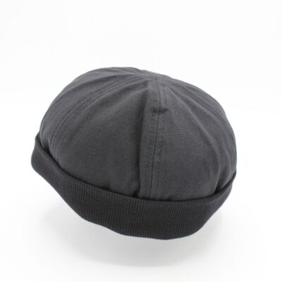 Gorro de algodón bretón Miki Docker - Negro