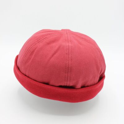 Miki Docker Breton cotton hat - Red