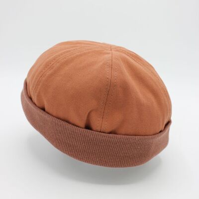 Bonnet Miki Docker Breton en coton - Rouille