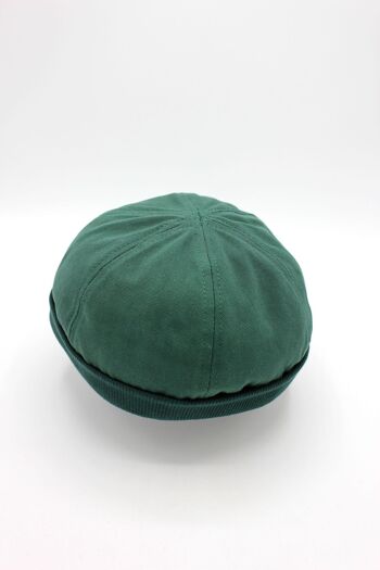 Bonnet Miki Docker Breton en coton - Vert sapin 9