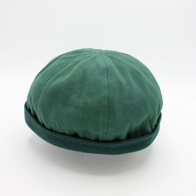 Sombrero de algodón Miki Docker Breton - Verde Chrome