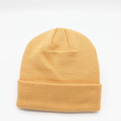 Classic Plain Beanie - Orange A