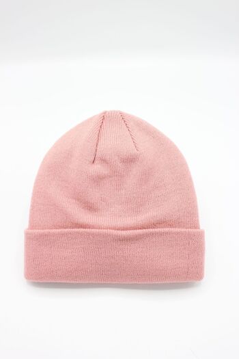 Bonnet Classique Uni - Old Pink 2