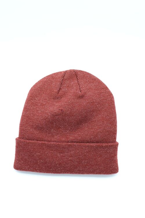 Bonnet Classique Uni - Rouge melange