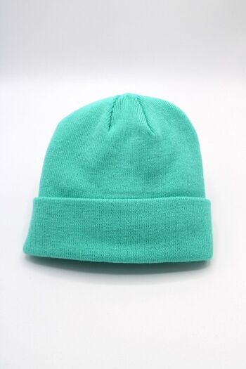 Bonnet Classique Uni - Menthe 2