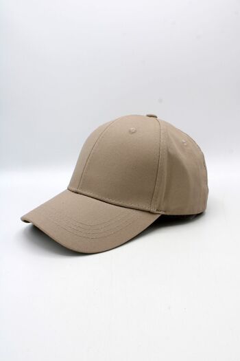 Casquette Classique Unie - Beige Fonce