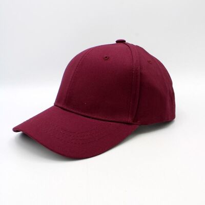 Classic Plain Cap - Bordeaux