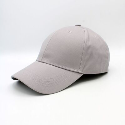 Gorra clásica lisa - Gris claro