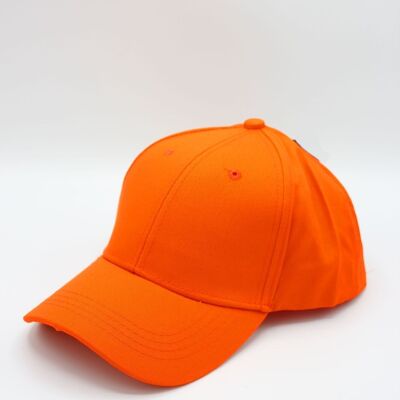 Gorra clásica lisa - Naranja medio