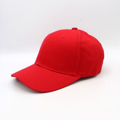 Gorra clásica lisa - Rojo