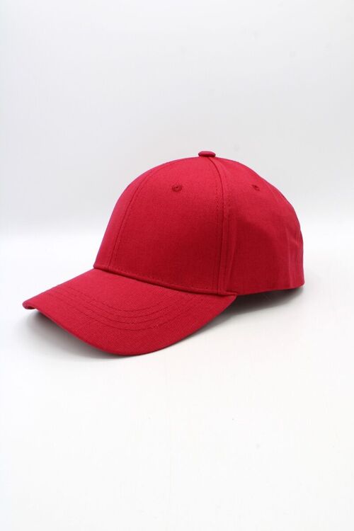 Casquette Classique Unie - Rouge fonce