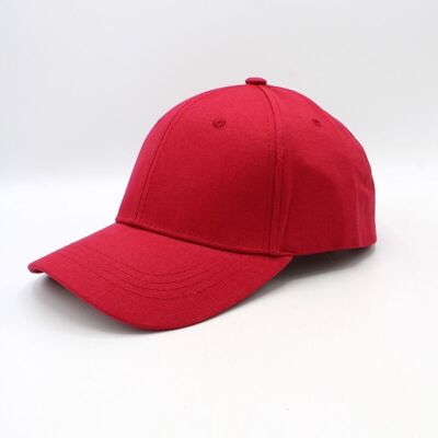 Classic Plain Cap - Dark Red