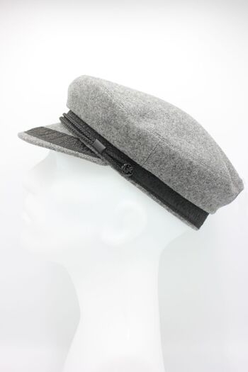 Casquette de Marin portugais en laine - Gris clair 13