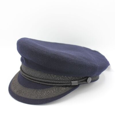 Portuguese wool sailor cap - Navy