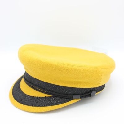 Portuguese Wool Sailor Cap - Mustard