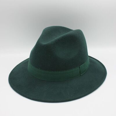 Chapeau Fedora en laine Waterproof Crushable avec ruban Botiglia