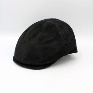 Casquette italienne Cuir 18260 - Noir