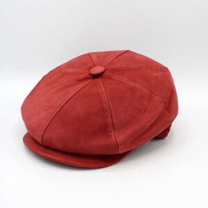 Casquette italienne Cuir 18259 - Bordeaux