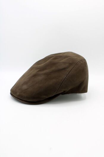 Casquette italienne Cuir 18258 - Marron 10