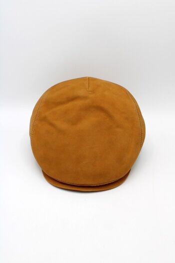 Casquette italienne Cuir 18258 - Camel 14