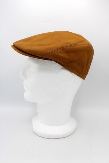 Casquette italienne Cuir 18258 - Camel 23