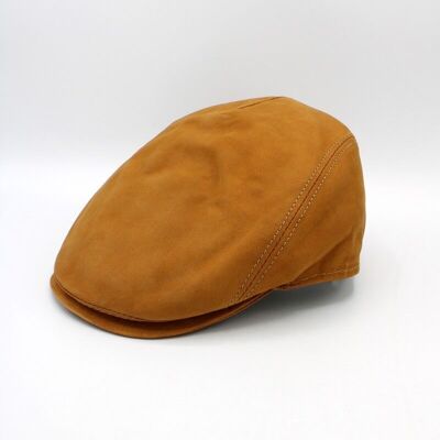 Cappellino in Pelle Italiana 18258 - Cammello