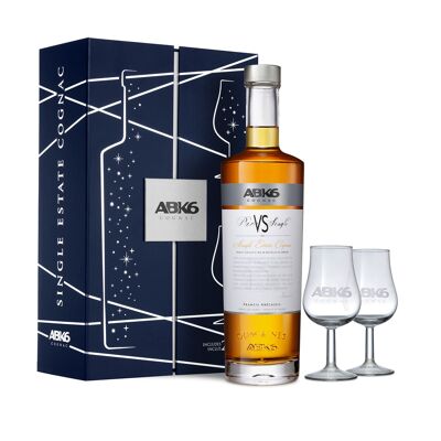ABK6 Cognac VS 70cl 40° Karton 2 Gläser