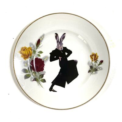 Decorative wall plate my name is hare