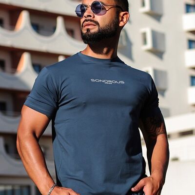 T-shirt Sonorous Monde Plato - Bleu Indigo