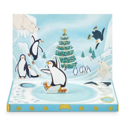 No.17 | Penguin Adventure Music Box Card - Standard