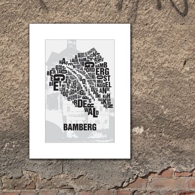 Place of letters Bamberg town hall - 30x40cm-passepartout