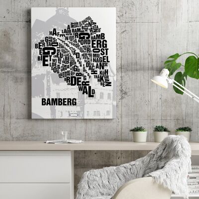 Place of letters Bamberg town hall - 40x50cm-canvas-on-stretcher