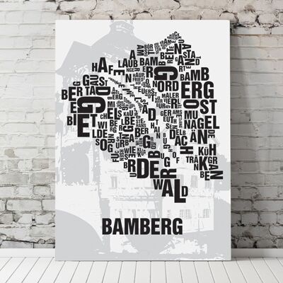Luogo delle lettere Municipio di Bamberga - 70x100cm-tela-su-barella