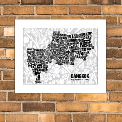 Letra ubicación Bangkok Lanna - 40x50cm-passepartout