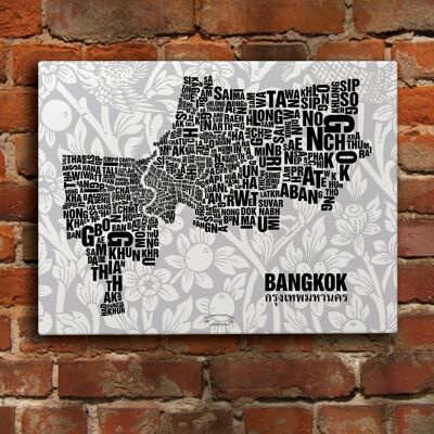 Luogo delle lettere Bangkok Lanna - 40x50cm-tela-su-barella