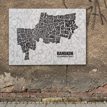 Place des lettres Bangkok Lanna - 70x100cm-toile-sur-châssis 1